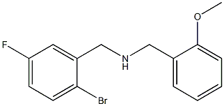 [(2-bromo-5-fluorophenyl)methyl][(2-methoxyphenyl)methyl]amine Struktur