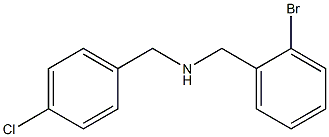 [(2-bromophenyl)methyl][(4-chlorophenyl)methyl]amine Struktur