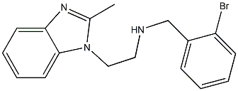 [(2-bromophenyl)methyl][2-(2-methyl-1H-1,3-benzodiazol-1-yl)ethyl]amine Struktur