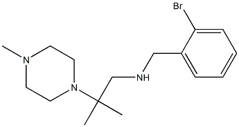 [(2-bromophenyl)methyl][2-methyl-2-(4-methylpiperazin-1-yl)propyl]amine Struktur