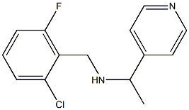 [(2-chloro-6-fluorophenyl)methyl][1-(pyridin-4-yl)ethyl]amine Struktur