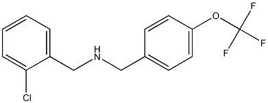 [(2-chlorophenyl)methyl]({[4-(trifluoromethoxy)phenyl]methyl})amine Struktur