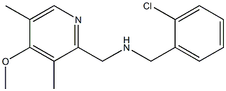 [(2-chlorophenyl)methyl][(4-methoxy-3,5-dimethylpyridin-2-yl)methyl]amine Struktur