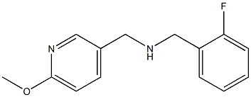 [(2-fluorophenyl)methyl][(6-methoxypyridin-3-yl)methyl]amine Struktur