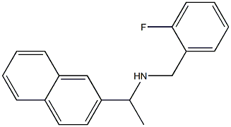 [(2-fluorophenyl)methyl][1-(naphthalen-2-yl)ethyl]amine Struktur