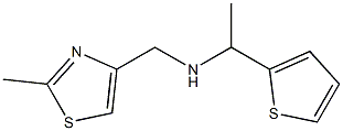 [(2-methyl-1,3-thiazol-4-yl)methyl][1-(thiophen-2-yl)ethyl]amine Struktur