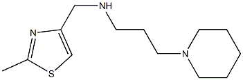 [(2-methyl-1,3-thiazol-4-yl)methyl][3-(piperidin-1-yl)propyl]amine Struktur