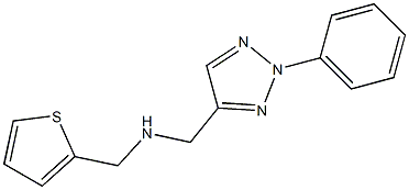 [(2-phenyl-2H-1,2,3-triazol-4-yl)methyl](thiophen-2-ylmethyl)amine Struktur