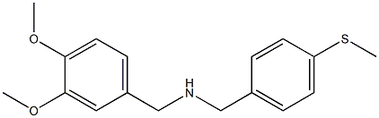 [(3,4-dimethoxyphenyl)methyl]({[4-(methylsulfanyl)phenyl]methyl})amine Struktur