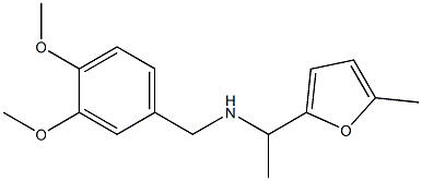 [(3,4-dimethoxyphenyl)methyl][1-(5-methylfuran-2-yl)ethyl]amine Struktur