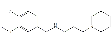 [(3,4-dimethoxyphenyl)methyl][3-(piperidin-1-yl)propyl]amine Struktur