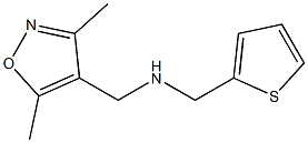 [(3,5-dimethyl-1,2-oxazol-4-yl)methyl](thiophen-2-ylmethyl)amine Struktur