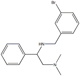 [(3-bromophenyl)methyl][2-(dimethylamino)-1-phenylethyl]amine Struktur