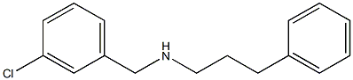 [(3-chlorophenyl)methyl](3-phenylpropyl)amine Struktur