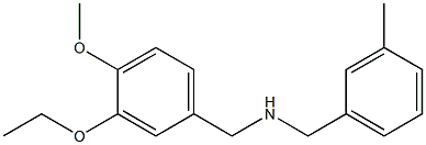 [(3-ethoxy-4-methoxyphenyl)methyl][(3-methylphenyl)methyl]amine Struktur