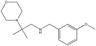 [(3-methoxyphenyl)methyl][2-methyl-2-(morpholin-4-yl)propyl]amine Struktur