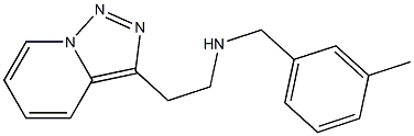 [(3-methylphenyl)methyl](2-{[1,2,4]triazolo[3,4-a]pyridin-3-yl}ethyl)amine Struktur