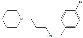 [(4-bromophenyl)methyl][3-(morpholin-4-yl)propyl]amine Struktur