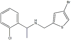 [(4-bromothiophen-2-yl)methyl][1-(2-chlorophenyl)ethyl]amine Struktur