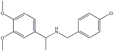 [(4-chlorophenyl)methyl][1-(3,4-dimethoxyphenyl)ethyl]amine Struktur