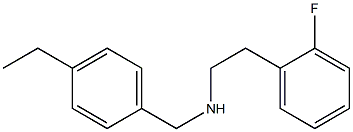 [(4-ethylphenyl)methyl][2-(2-fluorophenyl)ethyl]amine Struktur