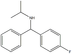 [(4-fluorophenyl)(phenyl)methyl](propan-2-yl)amine Struktur