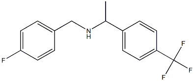 [(4-fluorophenyl)methyl]({1-[4-(trifluoromethyl)phenyl]ethyl})amine Struktur