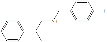 [(4-fluorophenyl)methyl](2-phenylpropyl)amine Struktur