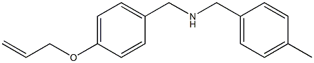 [(4-methylphenyl)methyl]({[4-(prop-2-en-1-yloxy)phenyl]methyl})amine Struktur