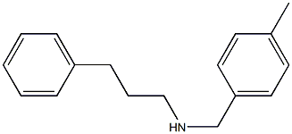 [(4-methylphenyl)methyl](3-phenylpropyl)amine Struktur