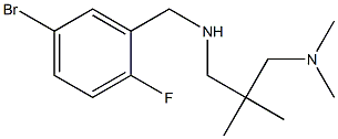 [(5-bromo-2-fluorophenyl)methyl]({2-[(dimethylamino)methyl]-2-methylpropyl})amine Struktur