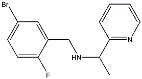 [(5-bromo-2-fluorophenyl)methyl][1-(pyridin-2-yl)ethyl]amine Struktur