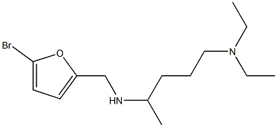 [(5-bromofuran-2-yl)methyl][5-(diethylamino)pentan-2-yl]amine Struktur