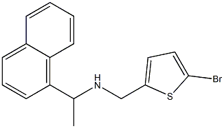 [(5-bromothiophen-2-yl)methyl][1-(naphthalen-1-yl)ethyl]amine Struktur