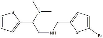 [(5-bromothiophen-2-yl)methyl][2-(dimethylamino)-2-(thiophen-2-yl)ethyl]amine Struktur