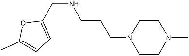 [(5-methylfuran-2-yl)methyl][3-(4-methylpiperazin-1-yl)propyl]amine Struktur