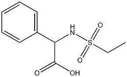 [(ethylsulfonyl)amino](phenyl)acetic acid Struktur