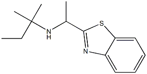 [1-(1,3-benzothiazol-2-yl)ethyl](2-methylbutan-2-yl)amine Struktur