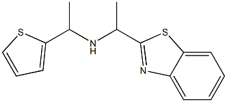 [1-(1,3-benzothiazol-2-yl)ethyl][1-(thiophen-2-yl)ethyl]amine Struktur