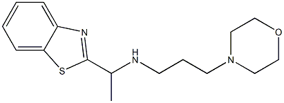 [1-(1,3-benzothiazol-2-yl)ethyl][3-(morpholin-4-yl)propyl]amine Struktur