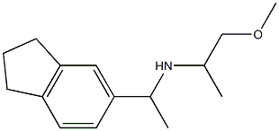 [1-(2,3-dihydro-1H-inden-5-yl)ethyl](1-methoxypropan-2-yl)amine Struktur