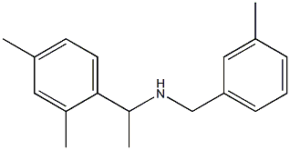 [1-(2,4-dimethylphenyl)ethyl][(3-methylphenyl)methyl]amine Struktur