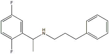 [1-(2,5-difluorophenyl)ethyl](3-phenylpropyl)amine Struktur