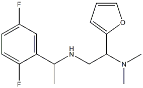 [1-(2,5-difluorophenyl)ethyl][2-(dimethylamino)-2-(furan-2-yl)ethyl]amine Struktur