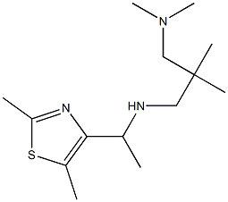 [1-(2,5-dimethyl-1,3-thiazol-4-yl)ethyl]({2-[(dimethylamino)methyl]-2-methylpropyl})amine Struktur