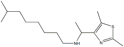 [1-(2,5-dimethyl-1,3-thiazol-4-yl)ethyl](7-methyloctyl)amine Struktur