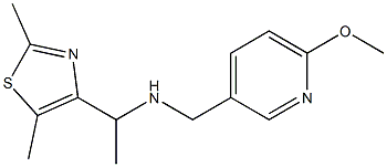 [1-(2,5-dimethyl-1,3-thiazol-4-yl)ethyl][(6-methoxypyridin-3-yl)methyl]amine Struktur