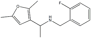 [1-(2,5-dimethylfuran-3-yl)ethyl][(2-fluorophenyl)methyl]amine Struktur