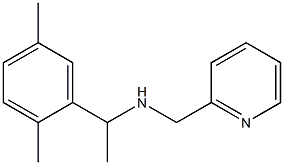 [1-(2,5-dimethylphenyl)ethyl](pyridin-2-ylmethyl)amine Struktur