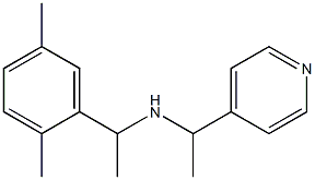 [1-(2,5-dimethylphenyl)ethyl][1-(pyridin-4-yl)ethyl]amine Struktur